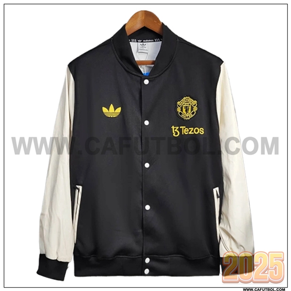Rompevientos Manchester United Negro/Blanco 2025 2026