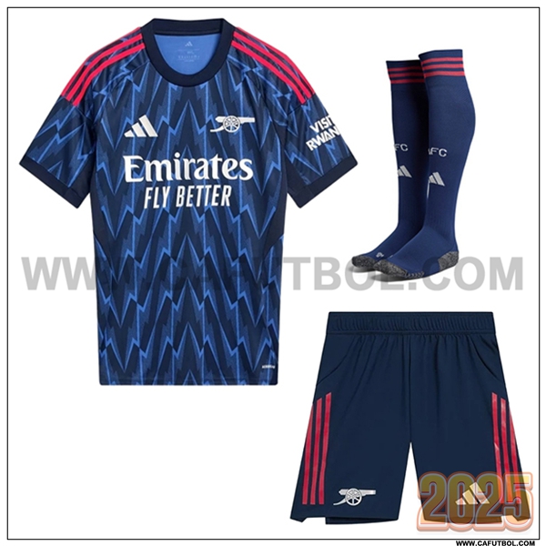 Segunda Camiseta Futbol FC Arsenal (Pantalones + Calcetines) Azul marina 2025 2026
