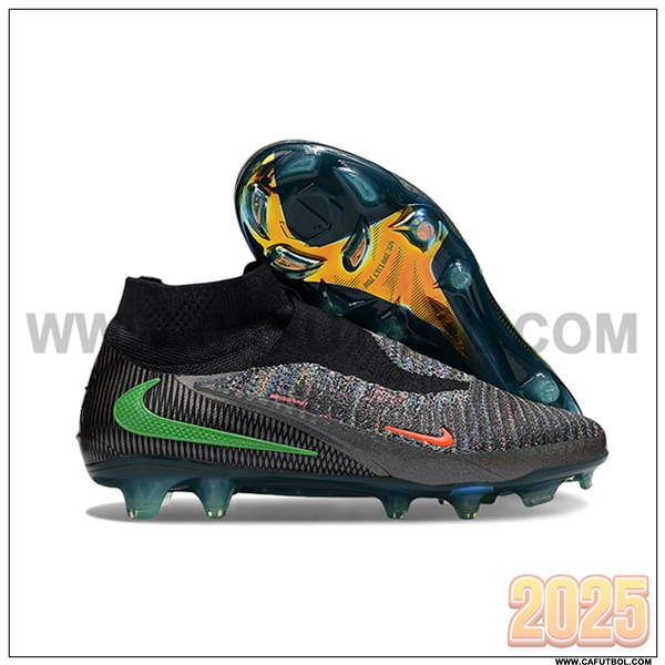 Nike Botas De Fútbol Phantom GX III Elite FG Negro/Verde