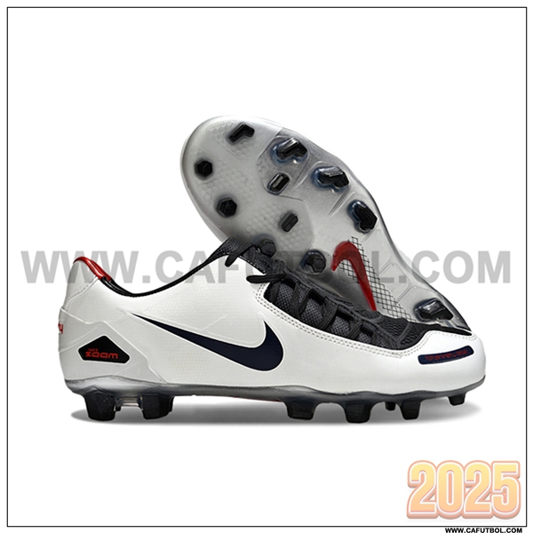 Nike Botas De Fútbol TOTAL 90 LASER FG Blanco/Negro