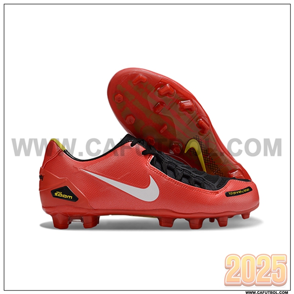 Nike Botas De Fútbol TOTAL 90 LASER FG Rojo/Blanco