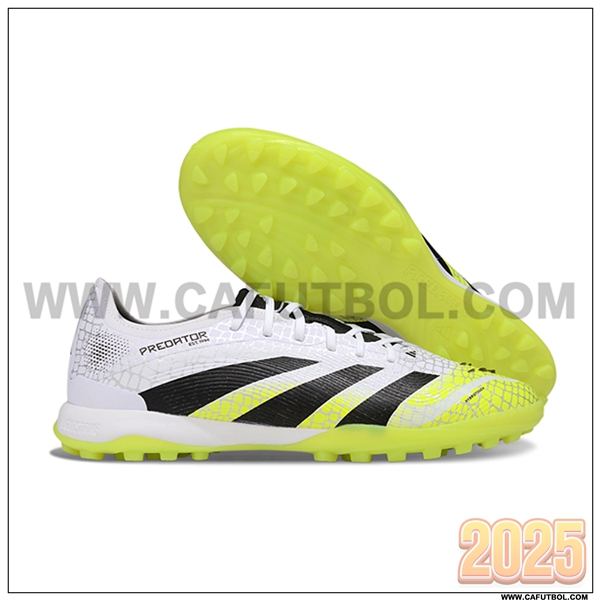 Adidas Botas De Fútbol PREDATOR 25 ELITE TF BOOTS Blanco/Verde/Negro