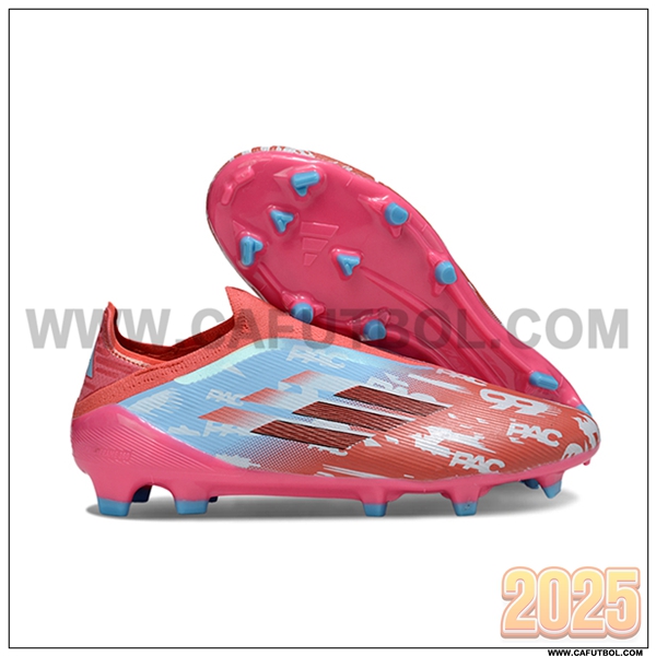 Adidas Botas De Fútbol F50 Elite Laceless FG Rojo/Azul/Rosa