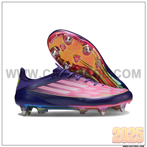 Adidas Botas De Fútbol F50 ELITE SG Rosa/Violeta -02