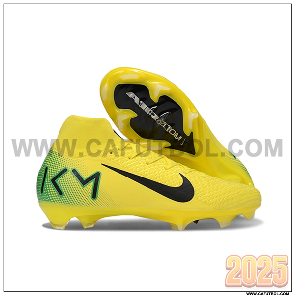 Nike Botas De Fútbol Air Zoom Mercurial Superfly IIX Elite FG Amarillo/Verde/Negro