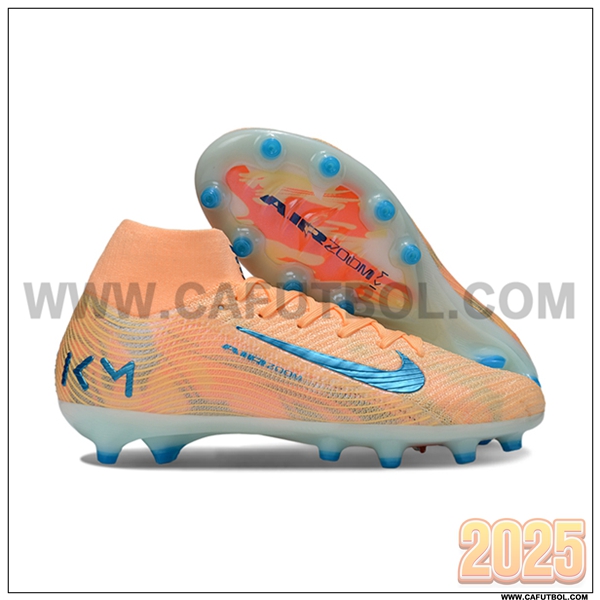 Nike Botas De Fútbol Air Zoom Mercurial Superfly IIX Elite AG Naranja/Azul