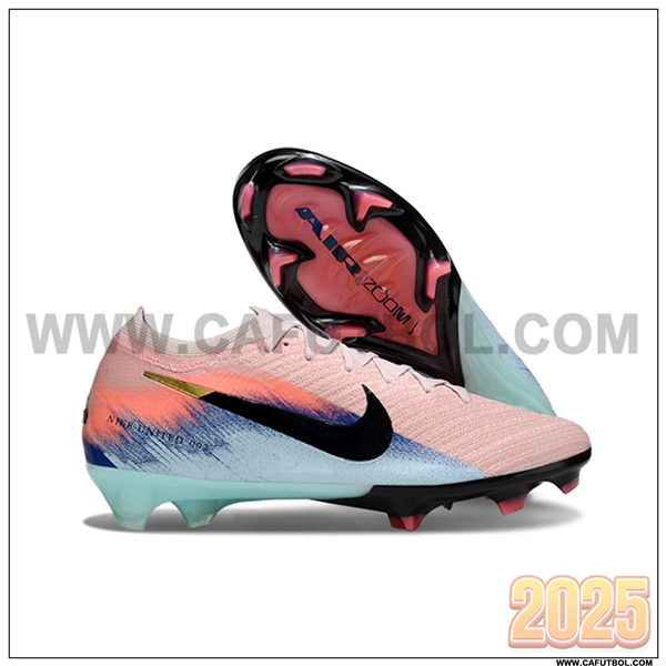 Nike Botas De Fútbol AIR Zoom Mercurial Vapor 16 Elite XXV FG Rosa/Negro/Azul