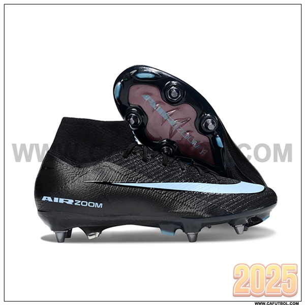 Nike Botas De Fútbol Air Zoom Mercurial Superfly IIX Elite SG Negro/Azul
