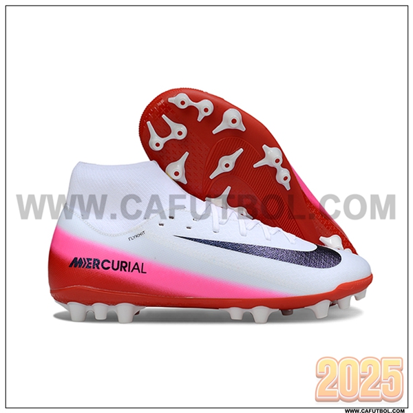 Nike Botas De Fútbol Mercurial Superfly 10 Academy Blanco/Rojo/Rosa/Negro