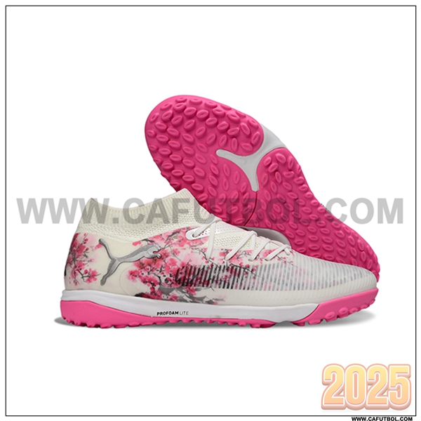 PUMA Botas De Fútbol FUTURE 8 ULTIMATE TF Blanco/Rosa