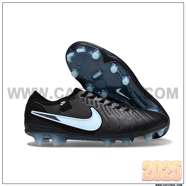 Nike Botas De Fútbol Tiempo Legend X Elite FG Negro/Azul