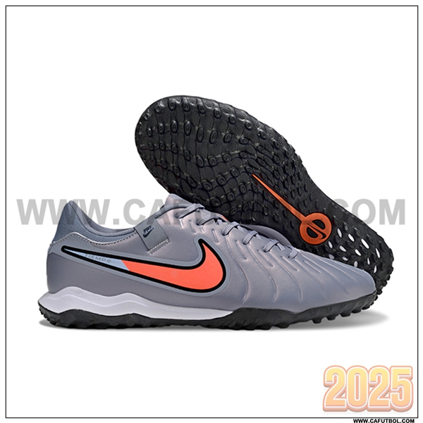 Nike Botas De Fútbol Tiempo Legend X Academy TF Gris/Naranja