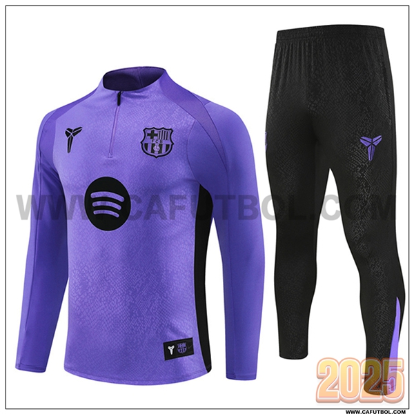 Chandal de Futbol FC Barcelona Violeta/Negro 2025 2026