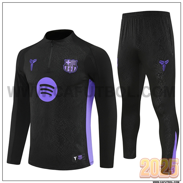 Chandal de Futbol FC Barcelona Negro/Violeta 2025 2026 -02