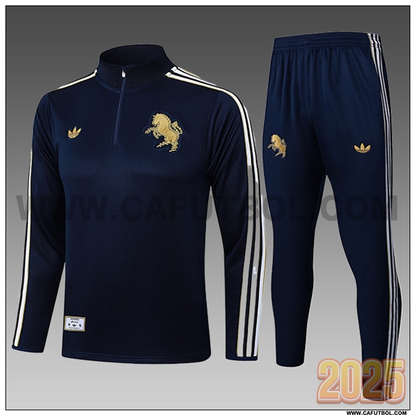 Chandal de Futbol Juventus Ninos Azul/Blanco 2025 2026