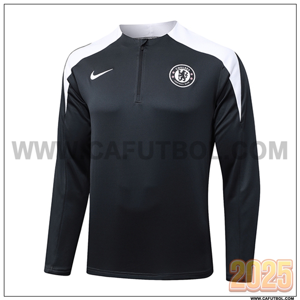 Sudadera Entrenamiento FC Chelsea Gris Oscuro 2025 2026