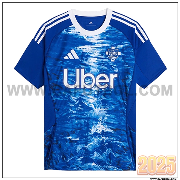 Nuevo Camiseta de Como Primera 2025 2026 Azul/Blanco