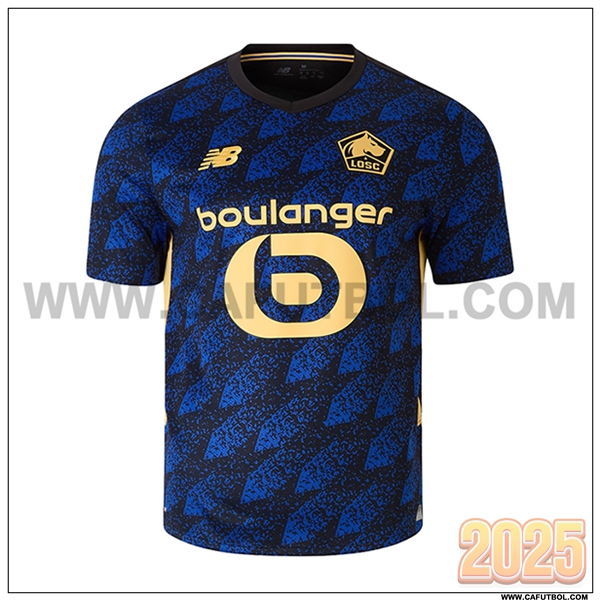 Nuevo Camiseta de Lille LOSC Tercero 2025 2026 Azul/Negro