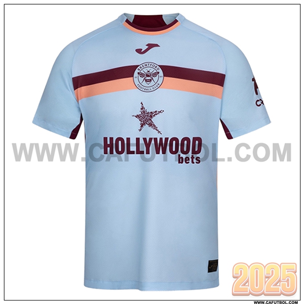Nuevo Camiseta de Brentford Tercero 2025 2026 Azul Claro