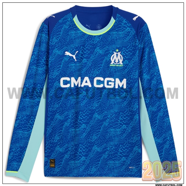 Nuevo Camiseta de Marsella OM Tercero Mangas largas Azul 2025 2026