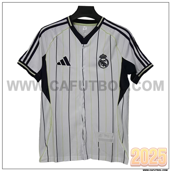 Camiseta Futbol Real Madrid Edicion especial 2025 2026 Gris/Negro