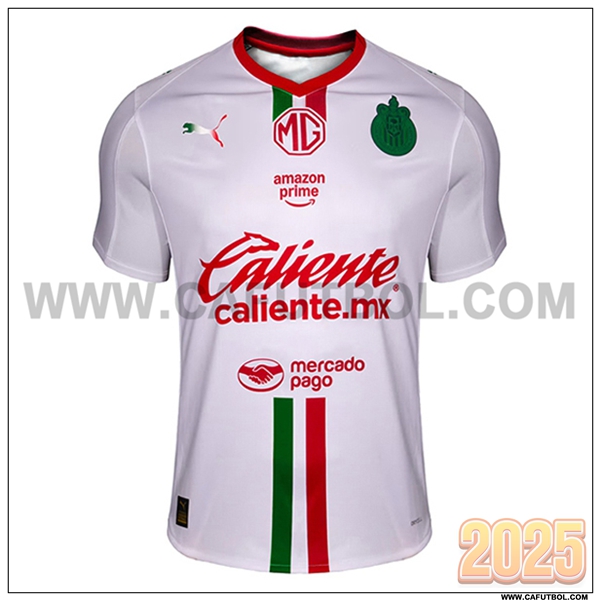 Nuevo Camiseta de Chivas Segunda 2025 2026 Blanco