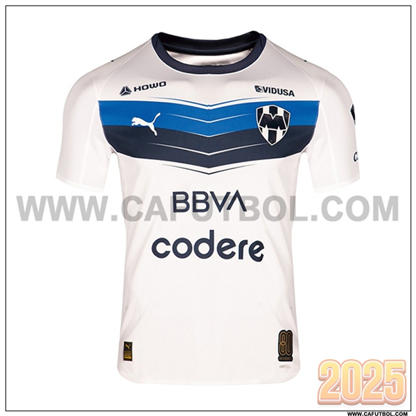 Nuevo Camiseta de Monterrey Segunda 2025 2026 Blanco