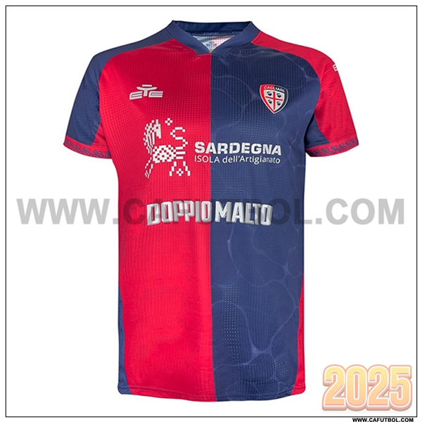 Nuevo Camiseta de Cagliari Primera 2025 2026 Rojo/Azul