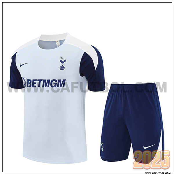 Camiseta Entrenamiento Tottenham Hotspur Gris/Azul/Blanco 2025 2026