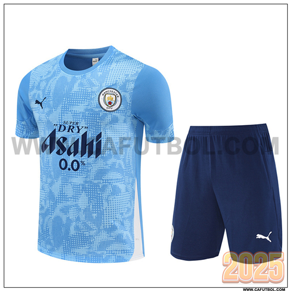 Camiseta Entrenamiento Manchester City Azul 2025 2026 -03
