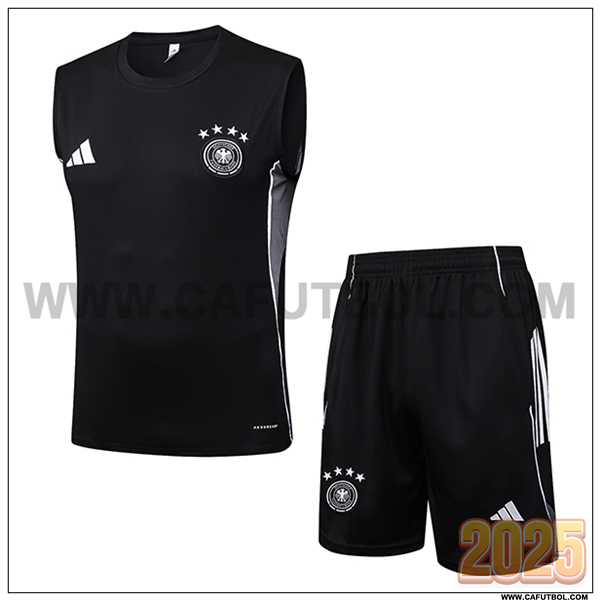 Camiseta Entrenamiento sin mangas Alemania Negro/Gris 2025 2026