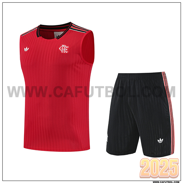 Camiseta Entrenamiento sin mangas Flamengo Rojo/Negro 2025 2026