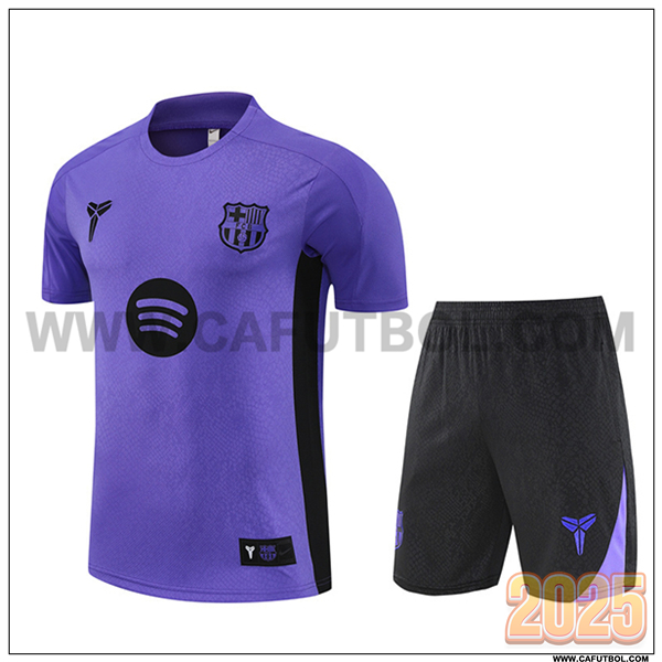 Camiseta Entrenamiento FC Barcelona Violeta/Negro 2025 2026