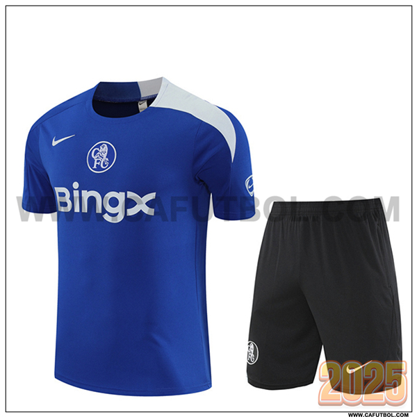 Camiseta Entrenamiento FC Chelsea Azul/Blanco 2025 2026