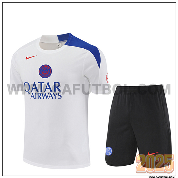 Camiseta Entrenamiento PSG Blanco/Azul 2025 2026