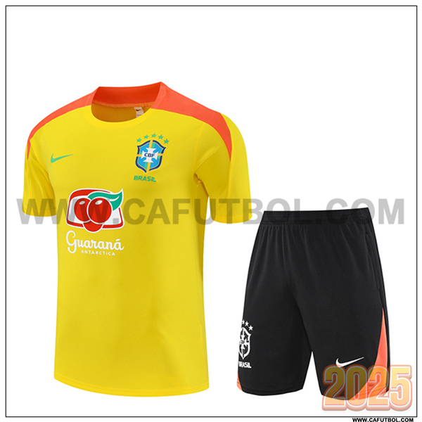 Camiseta Entrenamiento Brasil Amarillo/Naranja 2025 2026
