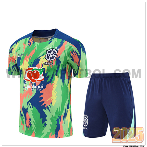 Camiseta Entrenamiento Brasil Verde/Azul/Amarillo 2025 2026