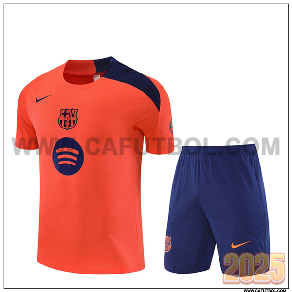 Camiseta Entrenamiento FC Barcelona Naranja/Violeta 2025 2026