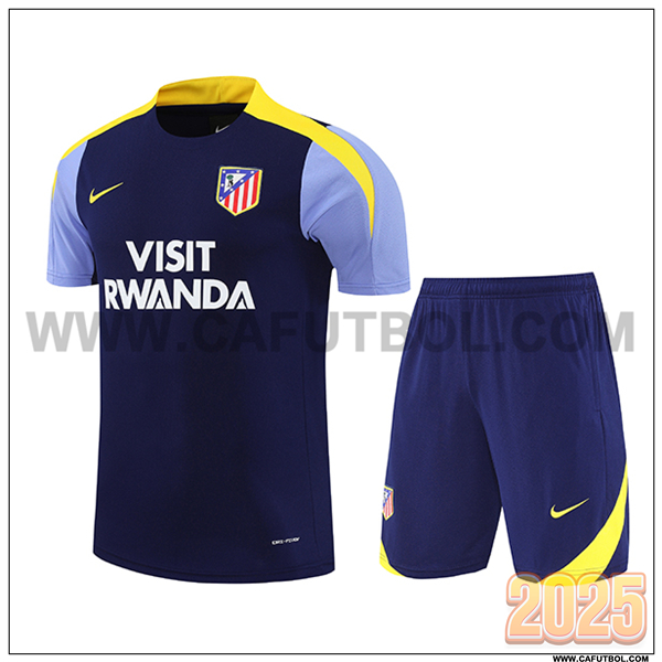 Camiseta Entrenamiento Atletico Madrid Azul/Violeta/Amarillo 2025 2026