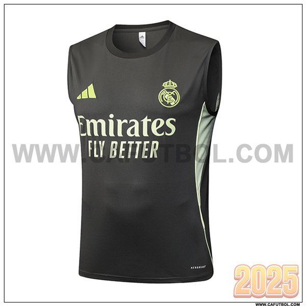Chalecos De Futbol Real Madrid Gris/Verde 2025 2026