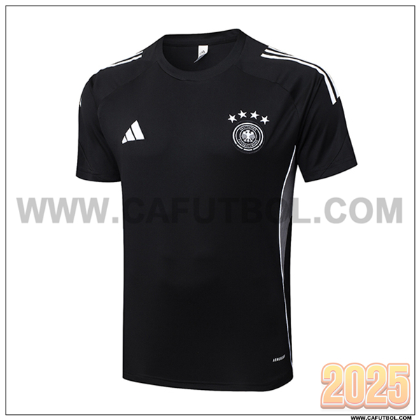 Camiseta Entrenamiento Alemania Negro/Gris 2025 2026