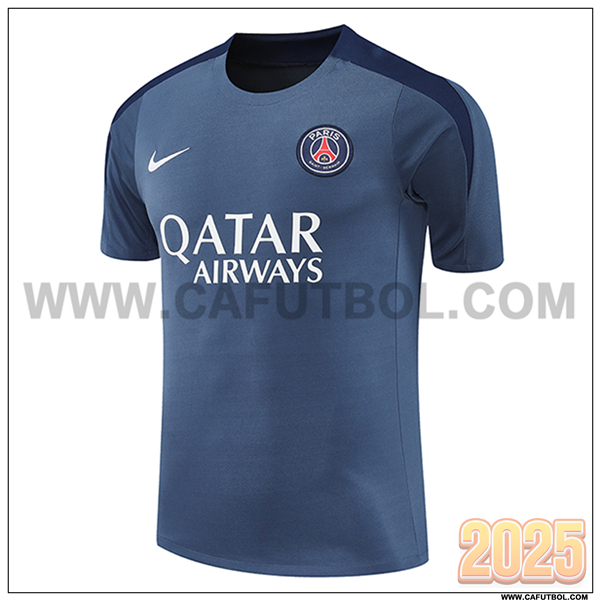 Camiseta Entrenamiento PSG Gris/Azul 2025 2026