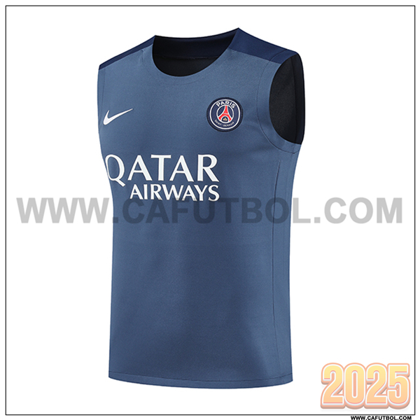 Chalecos De Futbol PSG Gris/Azul 2025 2026