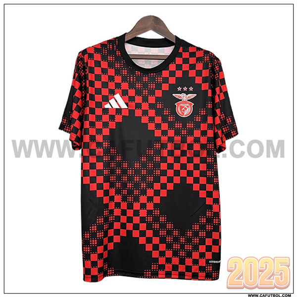 Camiseta Entrenamiento S.L.Benfica Rojo/Negro 2025 2026 -02