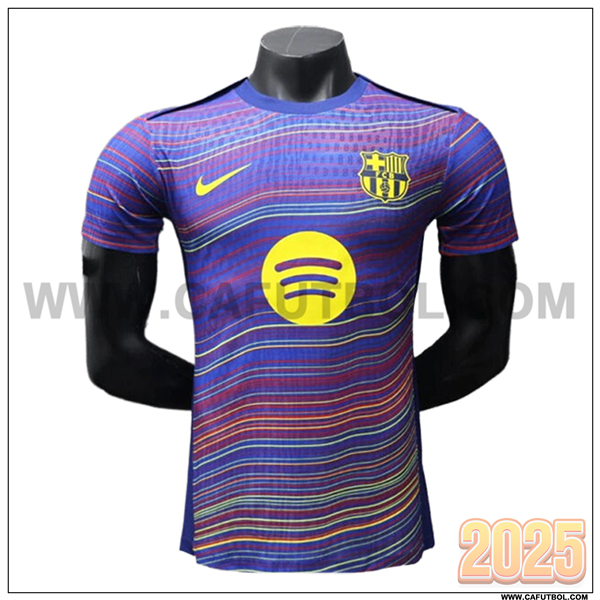 Camiseta Entrenamiento FC Barcelona Violeta/Amarillo 2025 2026