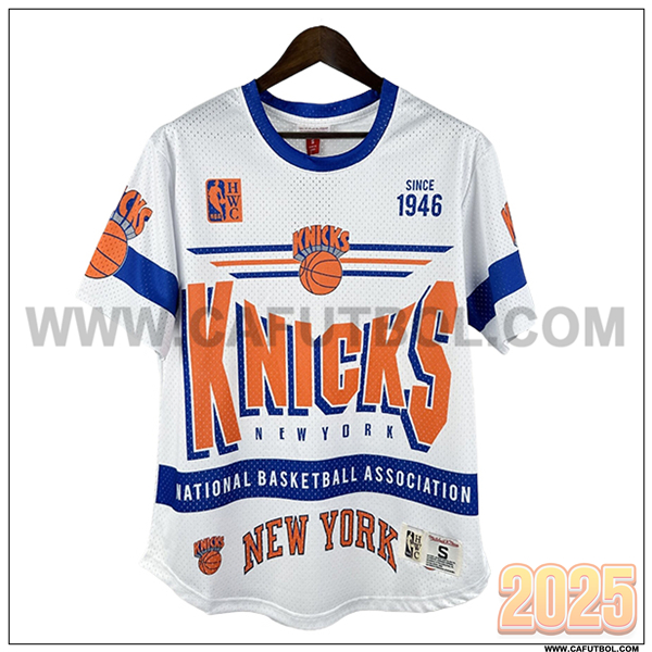 Camisetas NBA New York Knicks Retro 2025/26 Blanco/Naranja/Azul