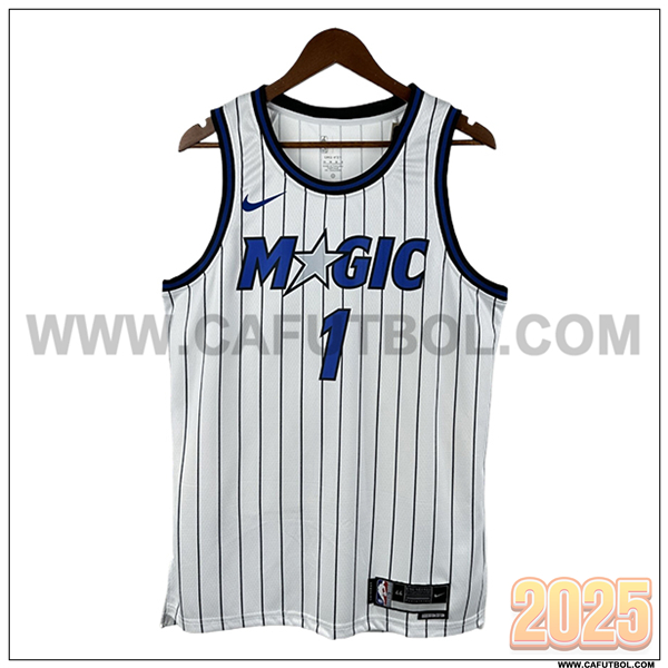 Camisetas NBA Orlando Magic (HARDAWAY #1) 2025/26 Blanco/Azul/Negro