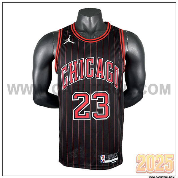Camisetas NBA Chicago Bulls (JAMES #23) 2025/26 Negro/Rojo