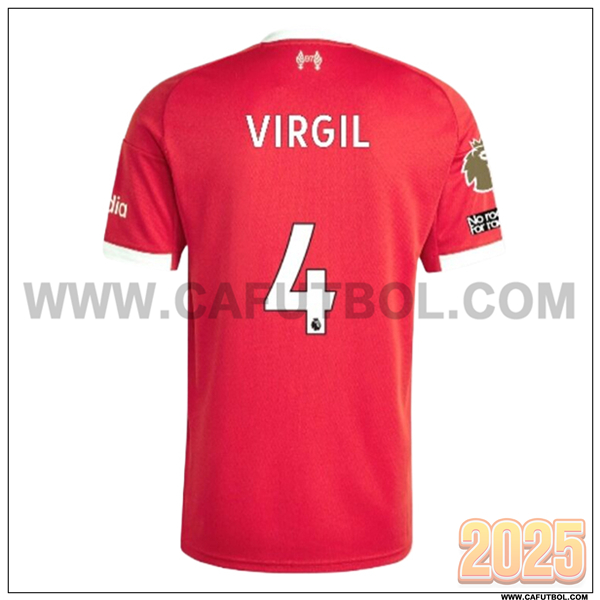 Primera Camiseta de FC Liverpool VIRGIL #4 Rojo 2025 2026