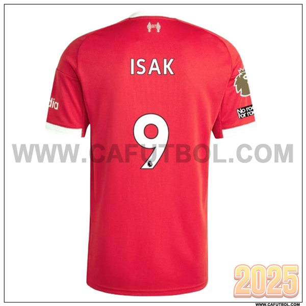 Primera Camiseta de FC Liverpool ISAK #9 Rojo 2025 2026